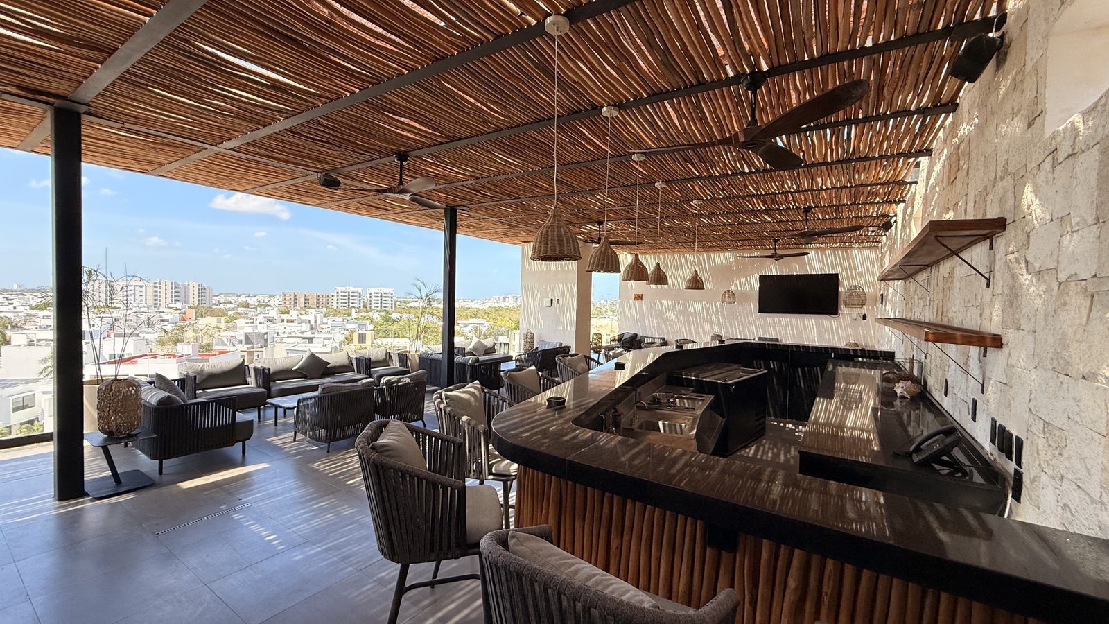 Vista Frontal del Rooftop
